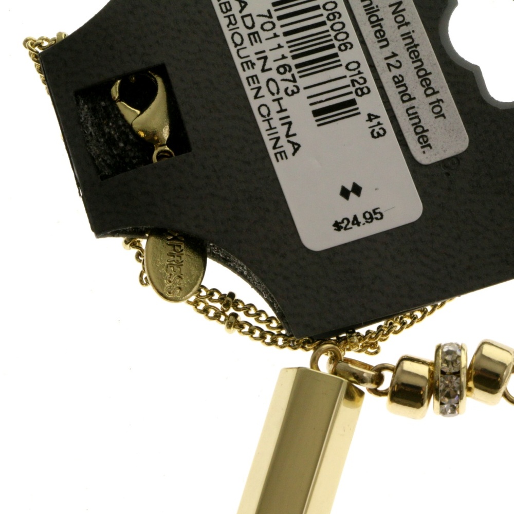 Express Pendant-Necklace Gold NWT - Picture 3 of 5
